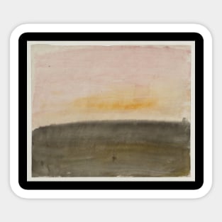 A Pink Sky above a Grey Sea Sticker